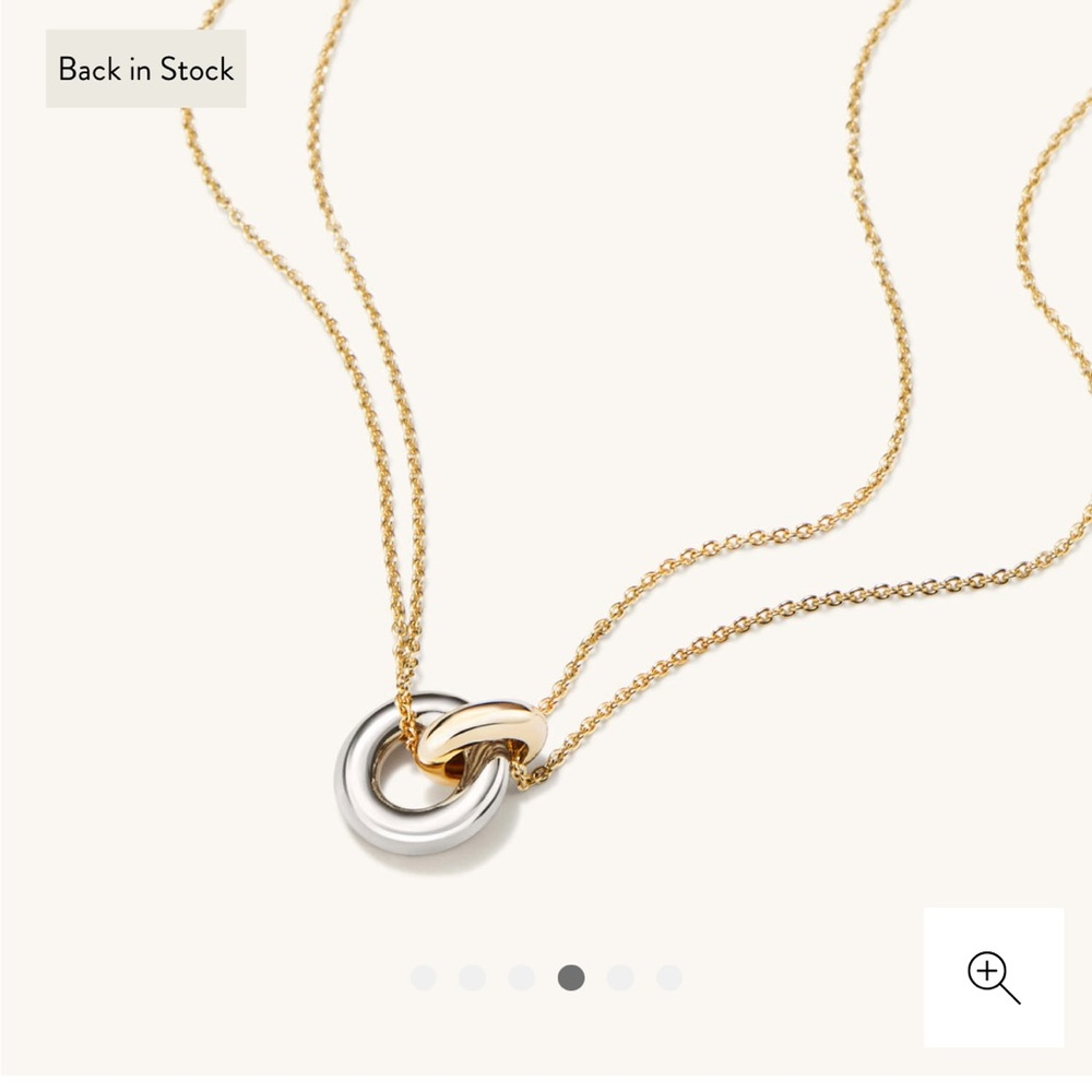 Mejuri Linked Two-Tone Necklace